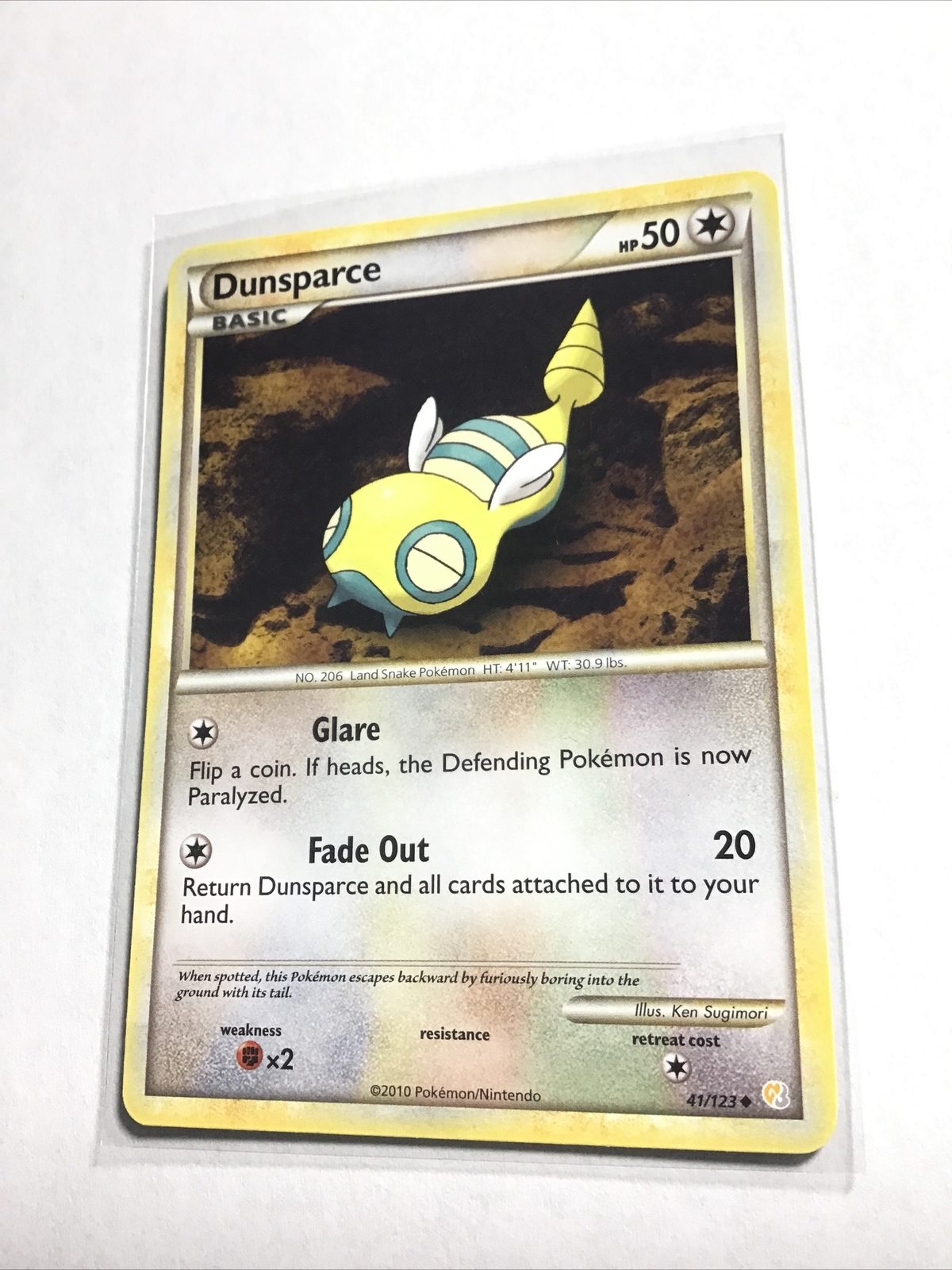 DUNSPARCE - 41/123 - HeartGold SoulSilver HGSS - Pokemon Card - NM