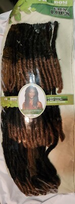 3 PCS  Bomba Plus faux  Locs  Crochet Braid  8'' 9'' 12'' in 1pack Color TT1B/27 