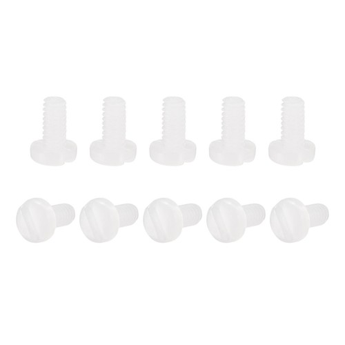 Lot De 60 Vis En Nylon M3 X 25mm - Tête Cylindrique Fendue - Marque Uxcell - Neuf