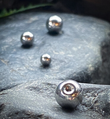 Body Jewelry Replacement Parts - 10pk 316L Surgical Steel Threaded Balls