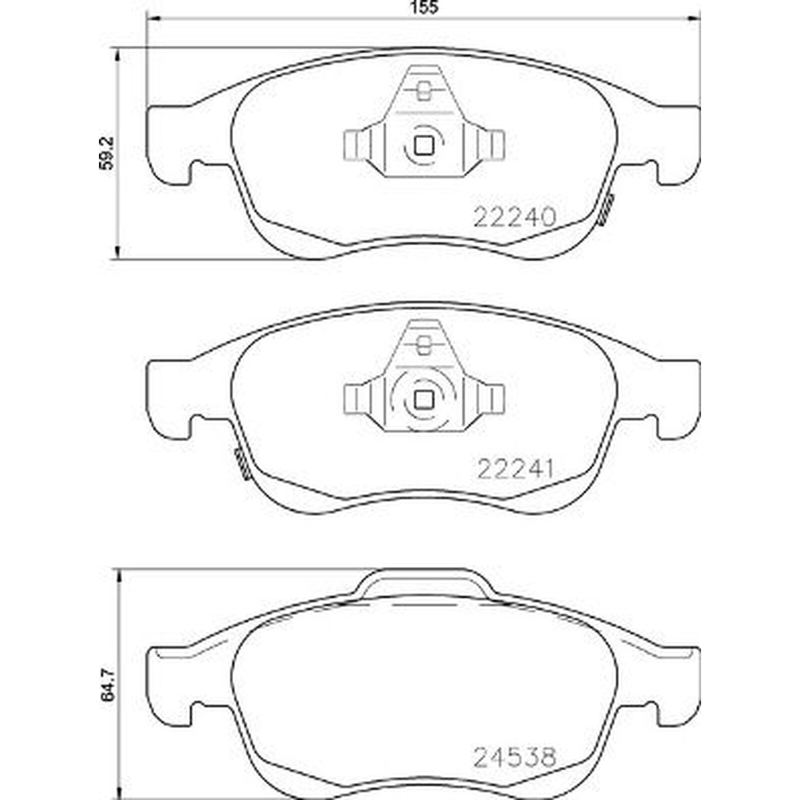 Brembo Prime Brake Pad Set P23165 Front Axle - High Quality - Free Shipping
