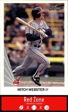 1990 Leaf - #312 Mitch Webster NM Set Break.