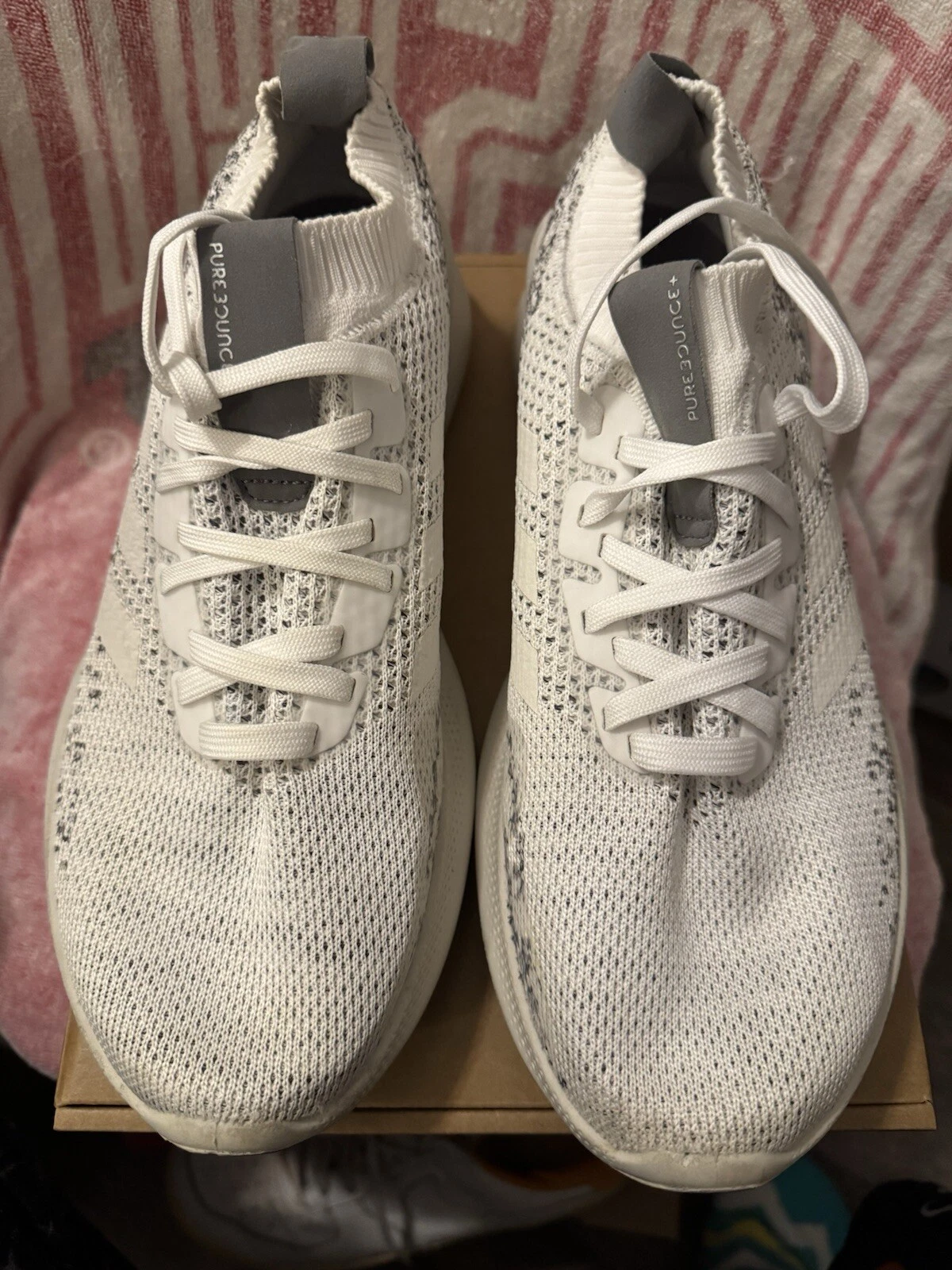 Taglia 10 Adidas Purebounce+ Bianco Carbonio Uomo