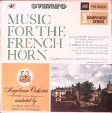 CARLO ZECCHI ANGELICUM ORCHESTRA MUSIC FOR THE FRENCH HORN EXC VINYL LP 209-23