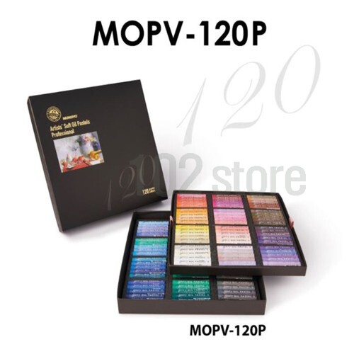 MUNGYO GALERIE KÜNSTLER WEICHÖL PASTELL MOPV-120P 120 Farben/Express - Bild 2 von 8
