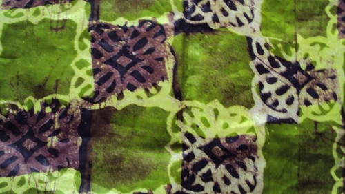 African Ankara Contton Print Round Cape Blouse Top Green - One Size UK 10-14 - Picture 6 of 6