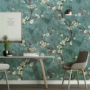 Green Flower Peel and Stick Wallpaper Contact Paper Decor ...