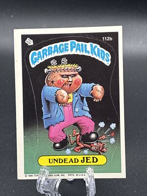 1986 Topps Garbage Pail Kid Undead Jed R26895
