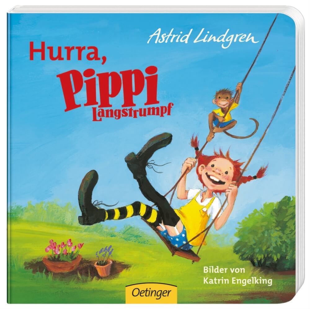 Thumbnail - Hurra, Pippi Langstrumpf, Pappbilderbuch, 16 Seiten, Ab 2 Jahren