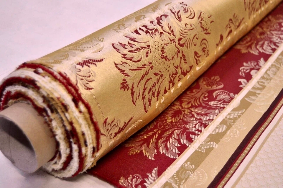 Jacquard Möbelstoff Polsterstoff Dekostoff Stoff Rokoko Barock Vintage Meterware - Bild 2 von 4