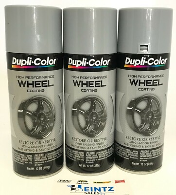Duplicolor-HWP101-3 Pack High Performance Wheel Coating Silver color - 12 oz