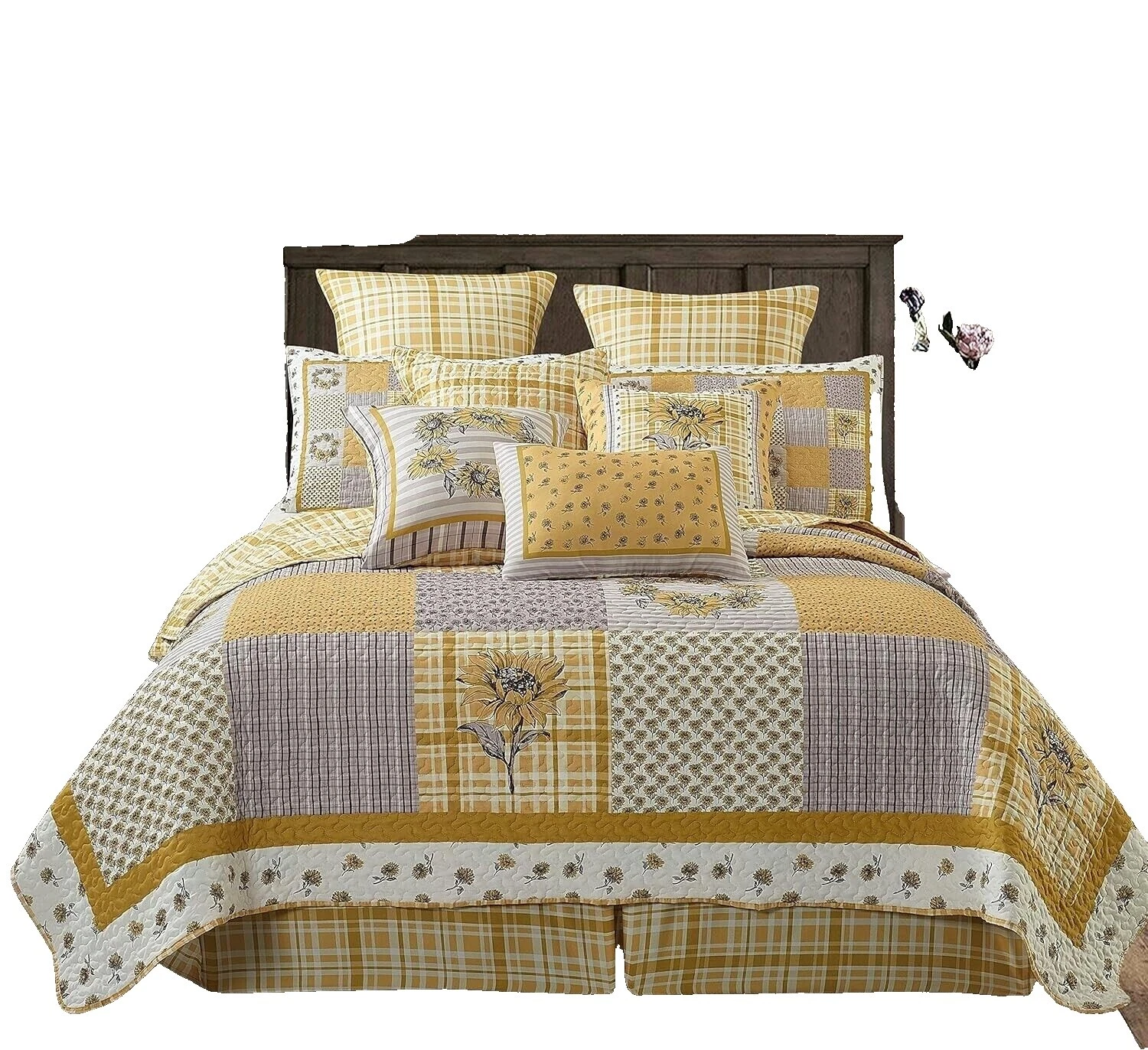 Patchwork Queen Farmhouse Quilts, Bedspreads & Coverlets