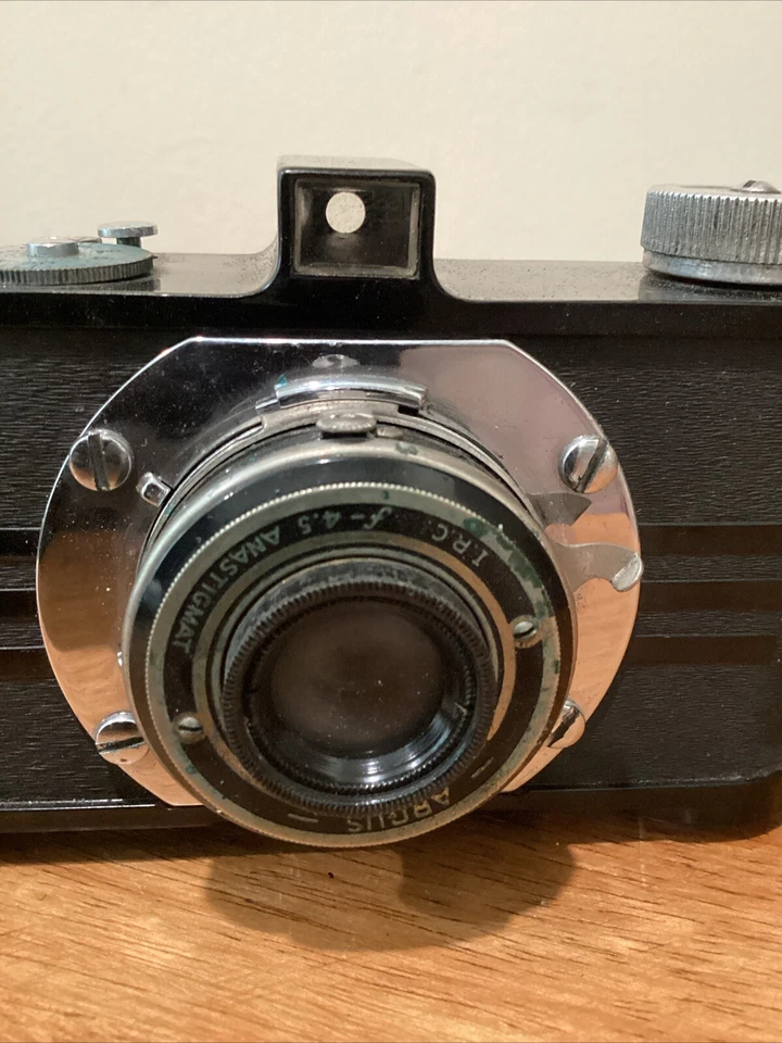 Antique Camera ARGUS Lens IRC f4.5 Anastigmat with Original Leather Case C 1940 - Image 3 of 4