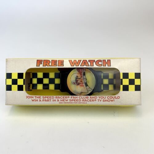 Vintage Speed Racer 1993 Fan Club Decoder Action Face Wrist Watch In Box - Picture 1 of 7