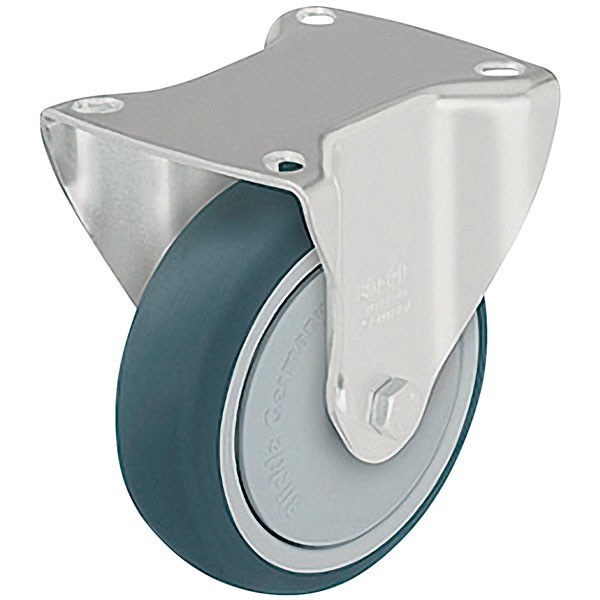 Blickle B-PTH 125K Pressed Steel Fixed Castor - Wheel Ø 125mm