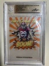 2018 Leaf Valiant Minkah Fitzpatrick Clear Orange Pre-Production Proof 1/1