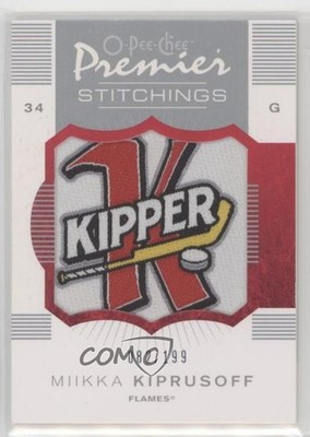 2007-08 O-Pee-Chee Premier Stitchings /199 Miikka Kiprusoff #PS-MK 2d8