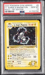 Lt. Surge's Magneton 8/132 Gym Heroes Holo Rare