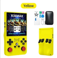 Handheld Open Source Console R36 MAX - YELLOW