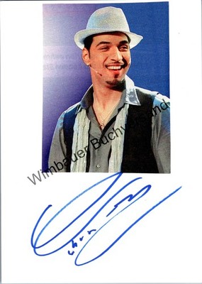 Original Autogramm Mehrzad Marashi DSDS /// Autograph signiert signed signee Mar