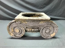 1 Antique VTG Neoclassical Plaster Column Capital Architectural Salvage 1393-25B