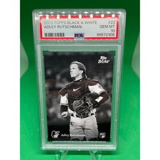 2023 Topps Black & White Adley Rutschman RC #22 PSA 10 Gem Baltimore Orioles