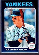 2024 Topps Heritage Chrome Black Refractor #367 Anthony Rizzo /75