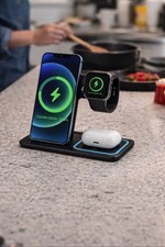 3 In 1 Magnetic Wireless Charger Fast 15w For iPhone Apple Watch AirPods