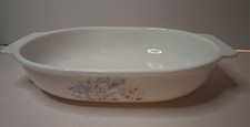 Vintage Pyrex Blue Iris Casserole Dish