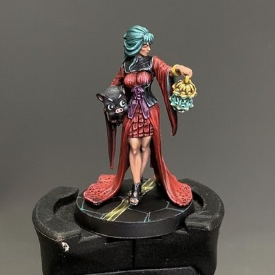 Infinity Yu Jing Dragon Lady Pro Painted Commission Miniature Tabletop Figure