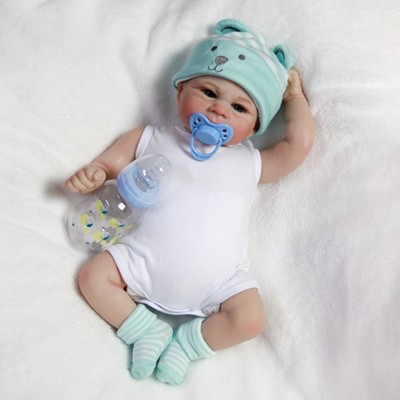 Lifelike Reborn Dolls Vinyl Silicone Boy Doll Handmade Real Newborn Baby Gift
