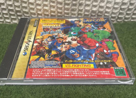 SEGA SATURN Marvel Super Heroes Vs. Street Fighter Japanese ver. boxed T-1239G