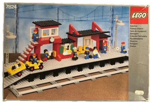 LEGO 7824 Train Station Vintage Used With Instruction And Packaging