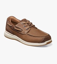 Florsheim Boys Great Lakes Jr Moc Toe Oxfords Kids Shoes, Youth 3.5 M, NEW