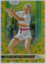 Martina Navratilova 2024 Topps Chrome Tennis Pineapple Refractor /77 #175