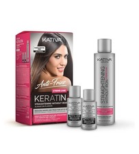 Kativa Anti-Frizz Xtreme Care, Home Use Straightening Treatment with Keratin