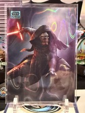 2024 Topps Chrome Star Wars Galaxy #23 Kylo Ren Aqua Lava Refractor /175 TZ