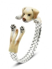 Bracciale HUG Dog Fever a forma di cane in argento 925 smaltato - Labrador