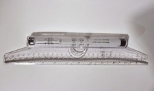 Measuring rolling ruler parallel drawing protractor drafting architect 30cm 12"