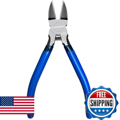KAIHAOWIN 6'' Flush Cutters, Ultra Sharp Wire Cutters for Jewelry & Crafts