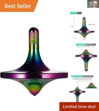 Iridescent Bronze Spinning Top - Stress Relief Toy with 6-Minute Spin