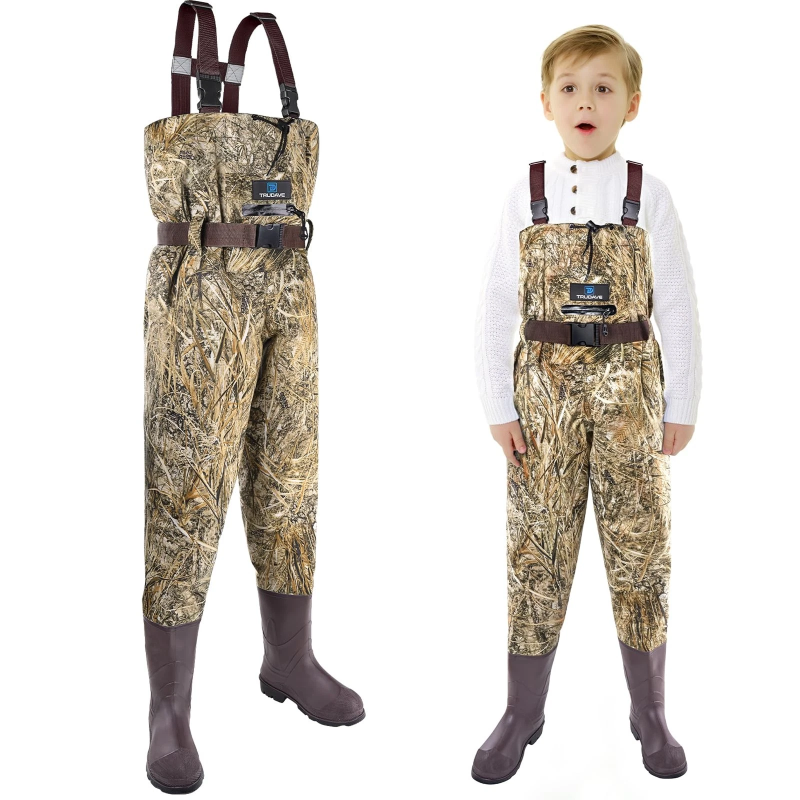 Chest Waders Kids Waterproof Lightweight Fishing Hunting Boots Trudave Youth