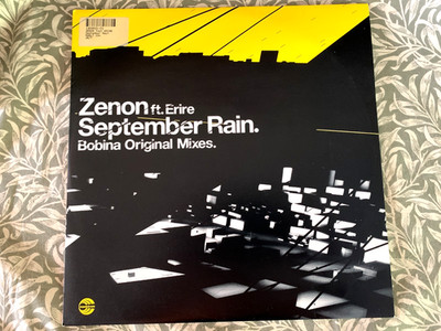 Zenon Feat. Erire * September Rain     Bobina Mixes   12''  Vocal Trance NM    A3