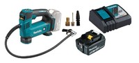 Makita 18V Akku Kompressor DMP180Z / 8,3Bar, Inkl. 1 Akku BL1850B 5,0Ah + Lader
