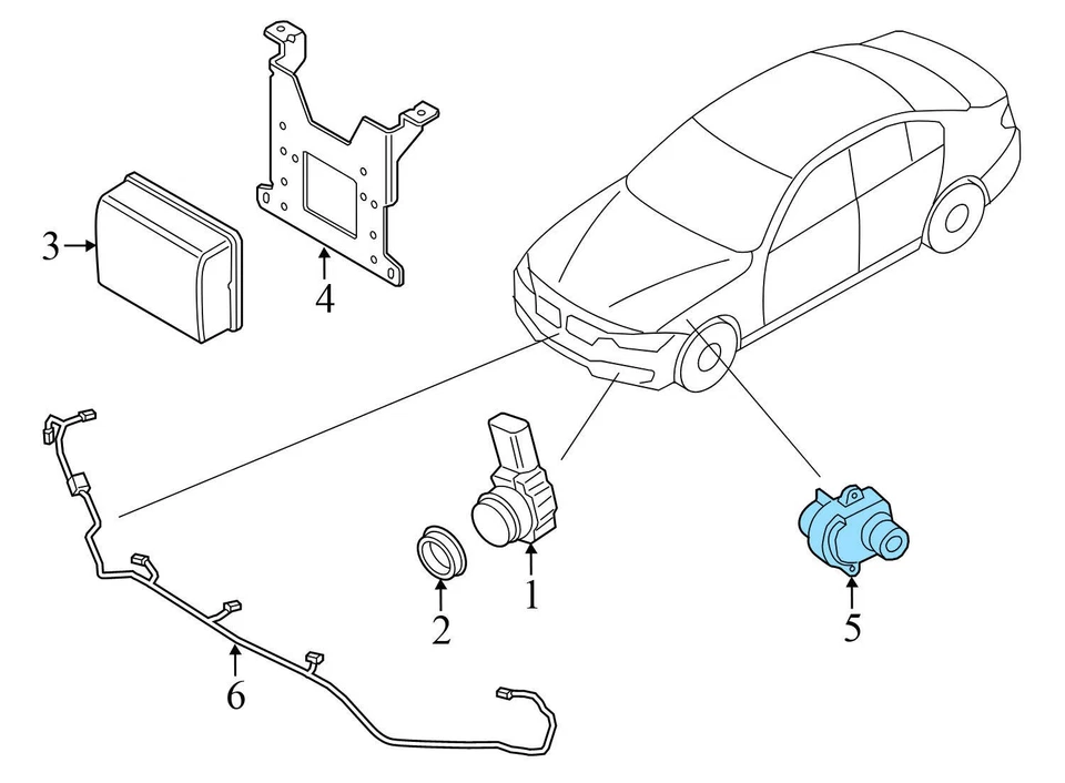 2013-2019 BMW 650I GRAN COUPE - PARK Assist / SIDE VIEW Camera 9240352 - Image 3 of 4