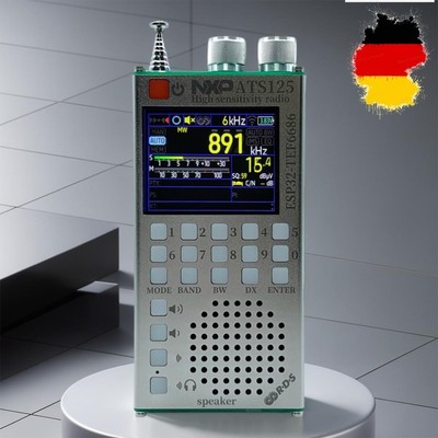 ATS125 High Sensitivity Radio 2500mAh RDS Data Display Radio for Indoor Outdoor