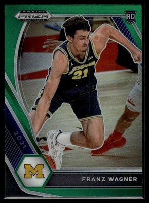 2021 Panini Prizm Draft Picks #9 Franz Wagner Green Rookie