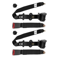 2x Ceinture de sécurité à 3 points et ceinture diagonale Retractable Safety Belt