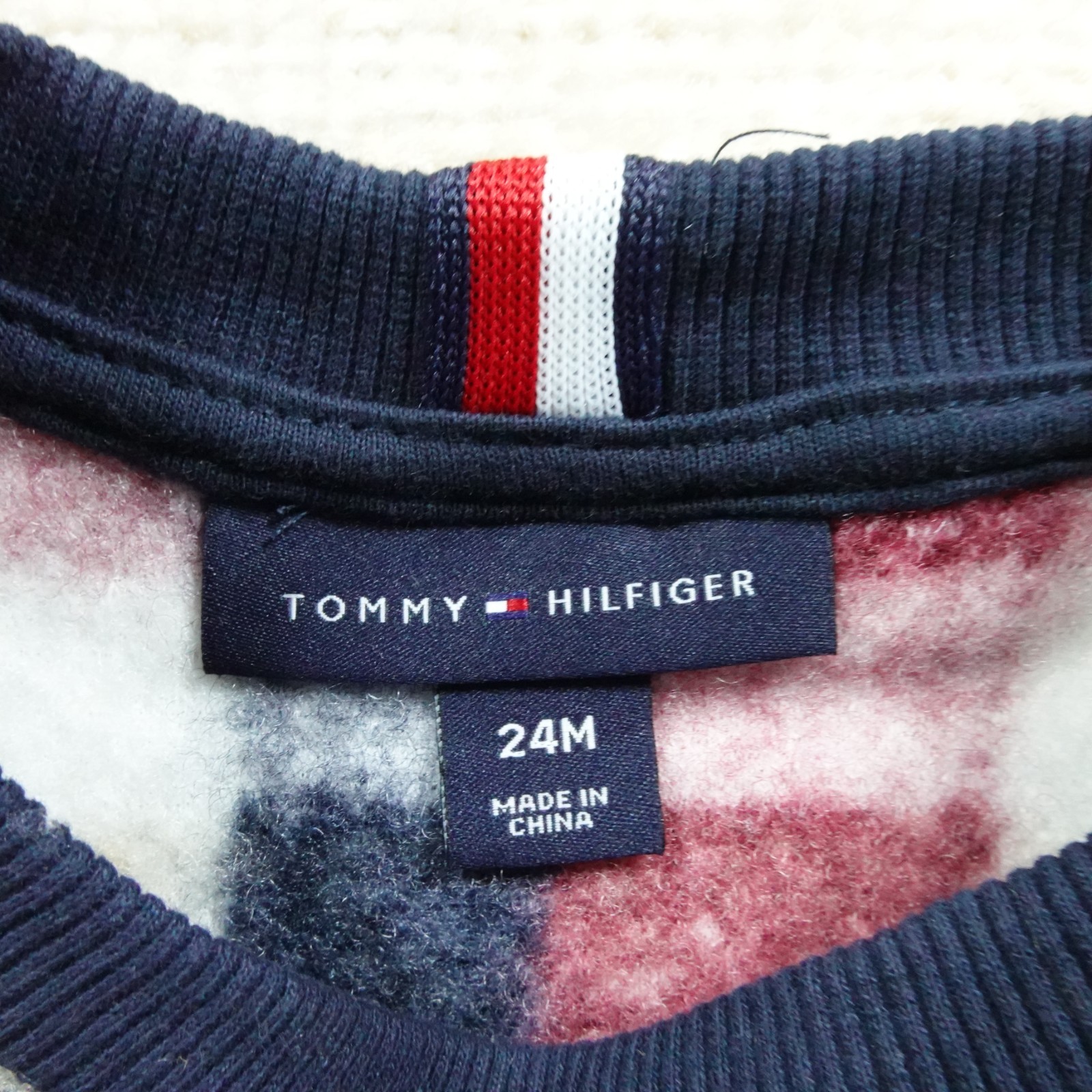 Tommy Hilfiger Sweater Baby Boys 24 Months Plaid Faux Shearling Pullover thumbnail 3