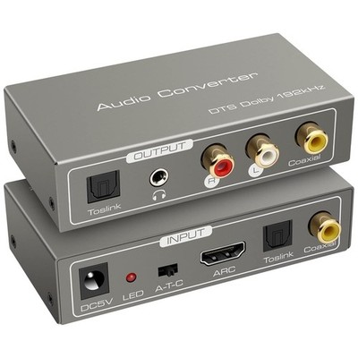 HDMI ARC Adapter Digital Analog Wandler ARC Audio Extractor Koaxial Optical z...